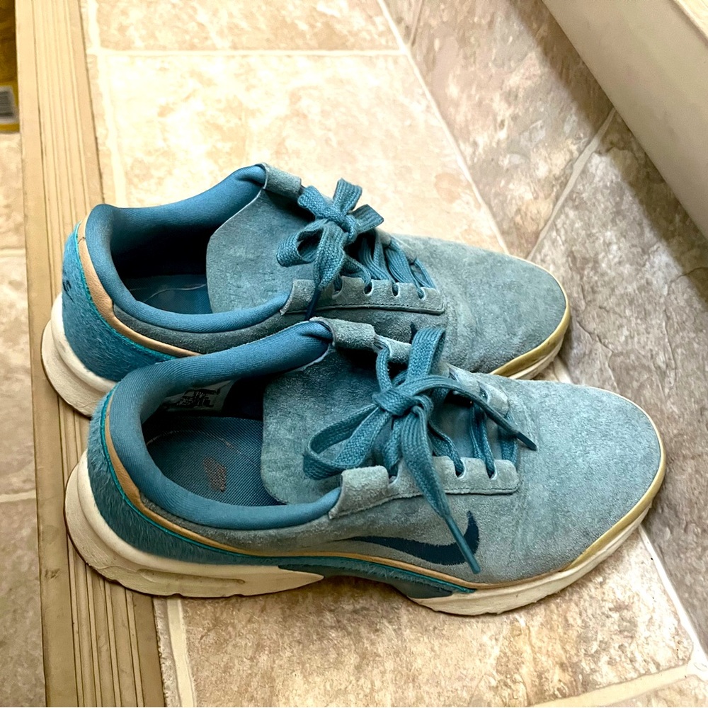 Nike rubber shoes.